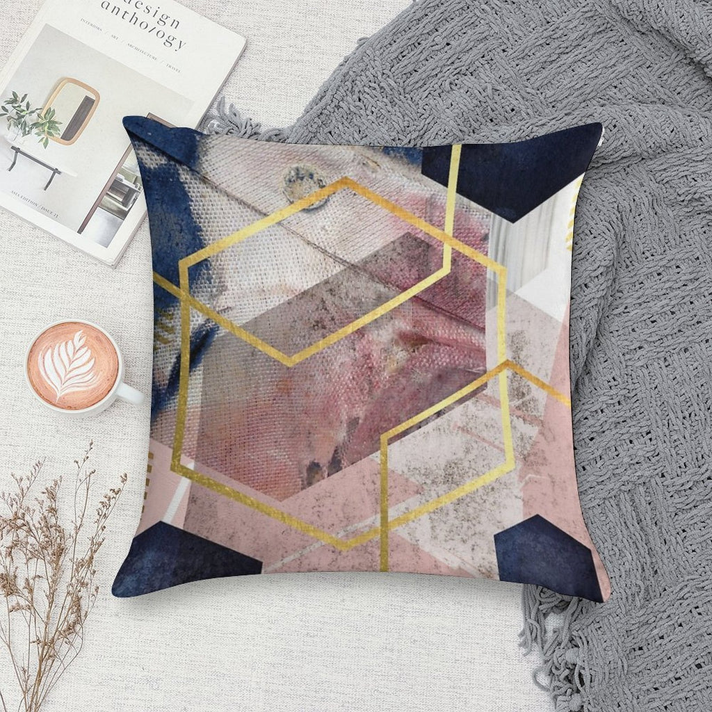 Abstract Geo Soft Warmth Comfort Throw Pillow