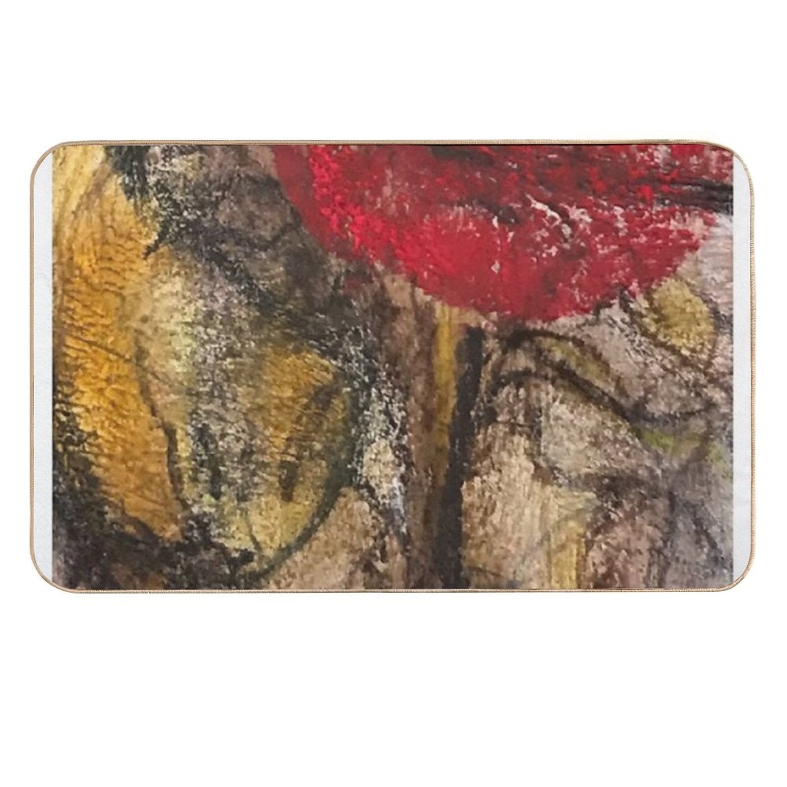 Deep Dive Red  Anti-Trip Bath Mat