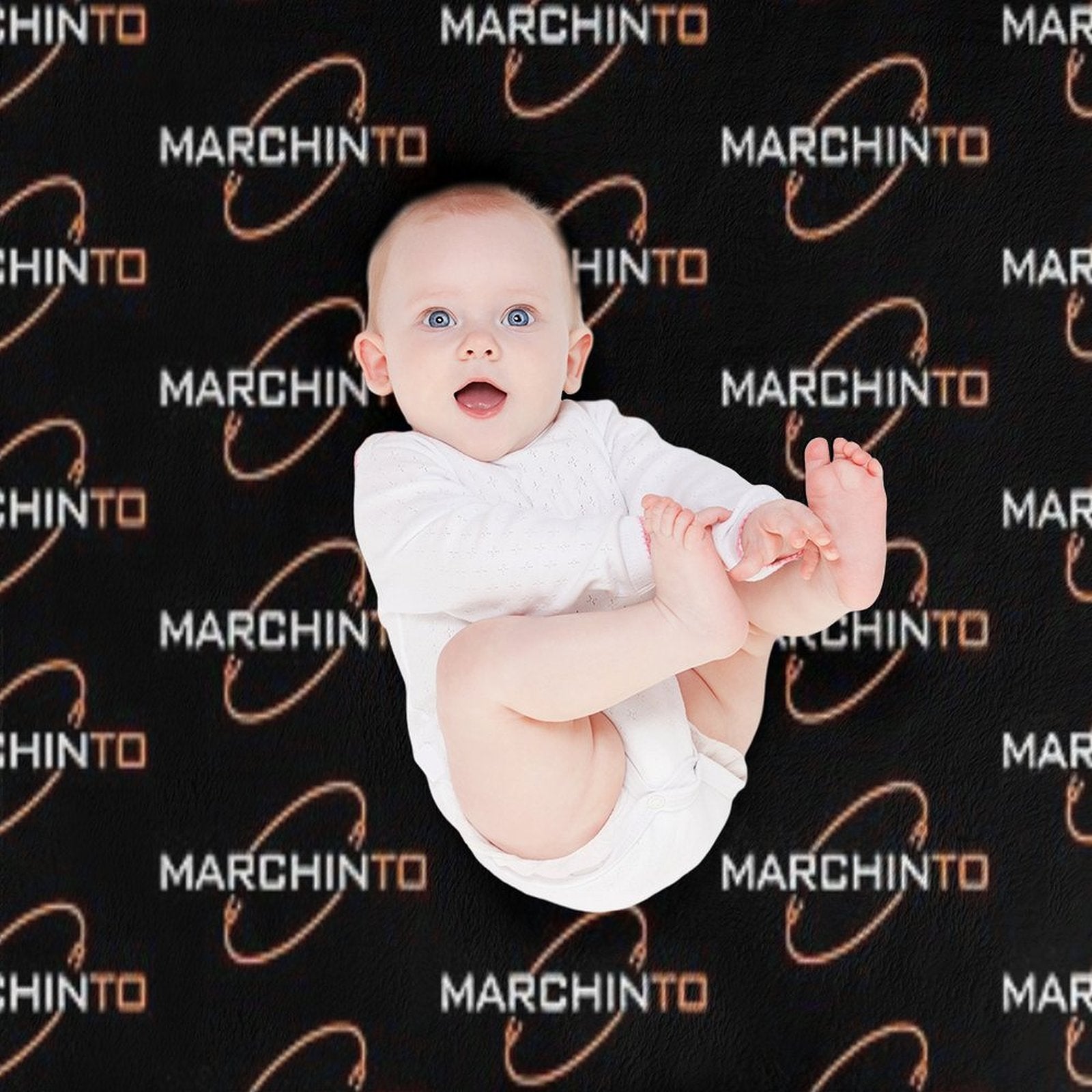 Marchinto Logo V2 Eco-conscious Throw Blanket