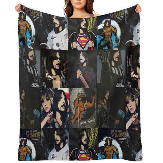 There Goes My Hero Collage Durable Throw Blanket