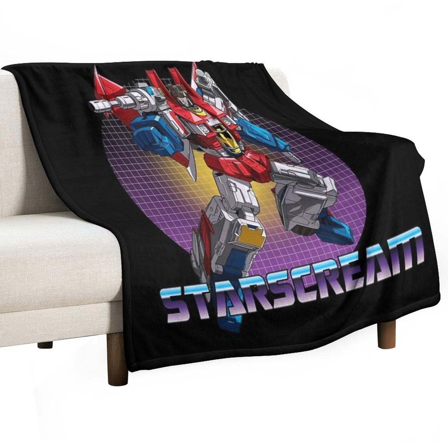 ⭐Starscream Decepticon Transformer G1 V2⭐ Eco-conscious Throw Blanket