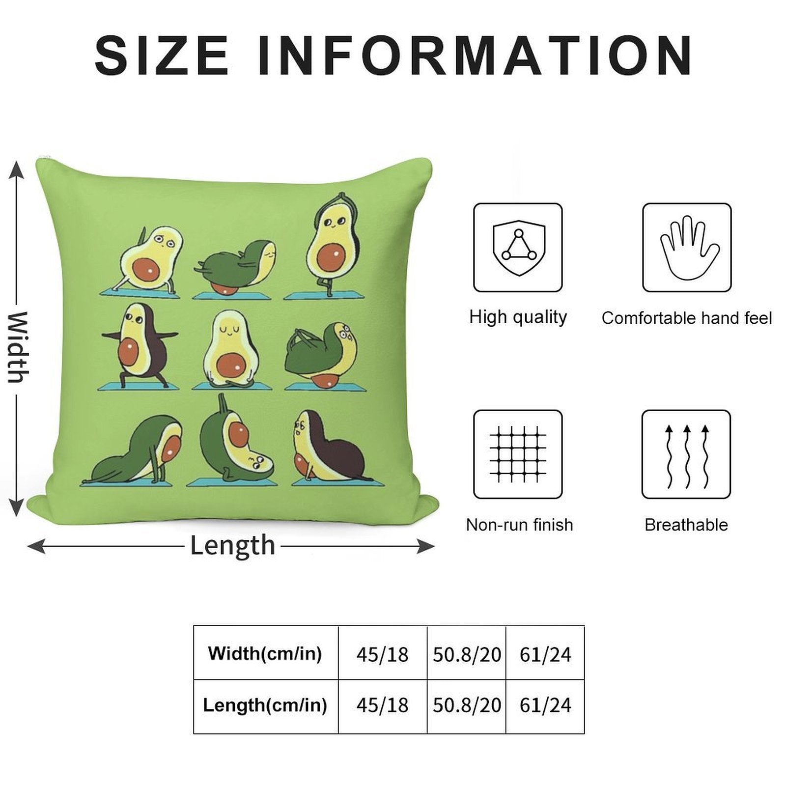Avocado Yoga Soft Bedroom Essential Throw Pillow