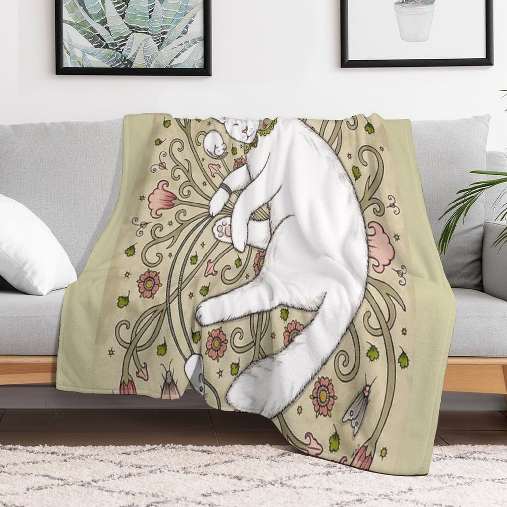 Mice And Moths Plush Throw Blanket