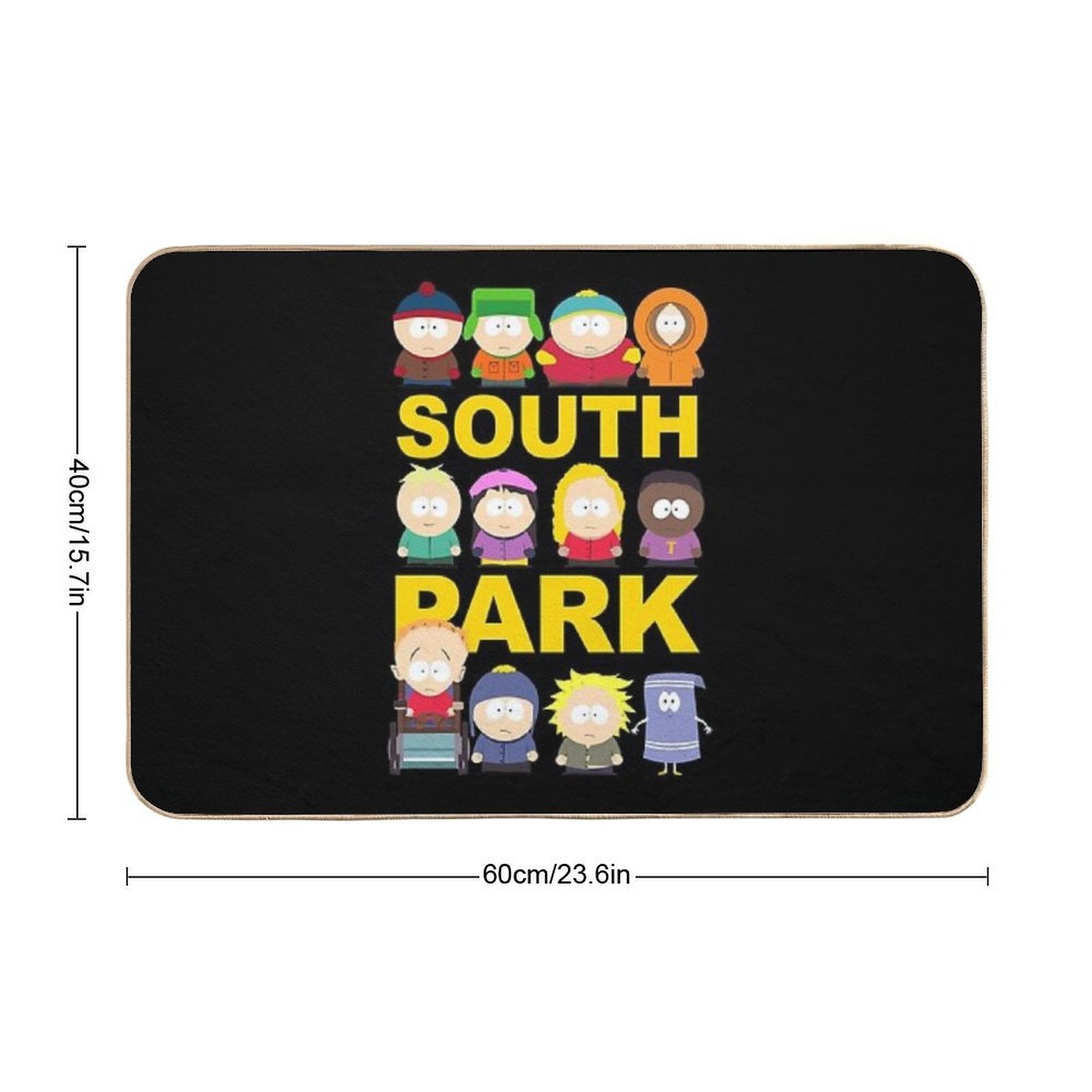 Text Color South Art Park Trey Parker Gift for Fans  High-Traffic Bath Mat