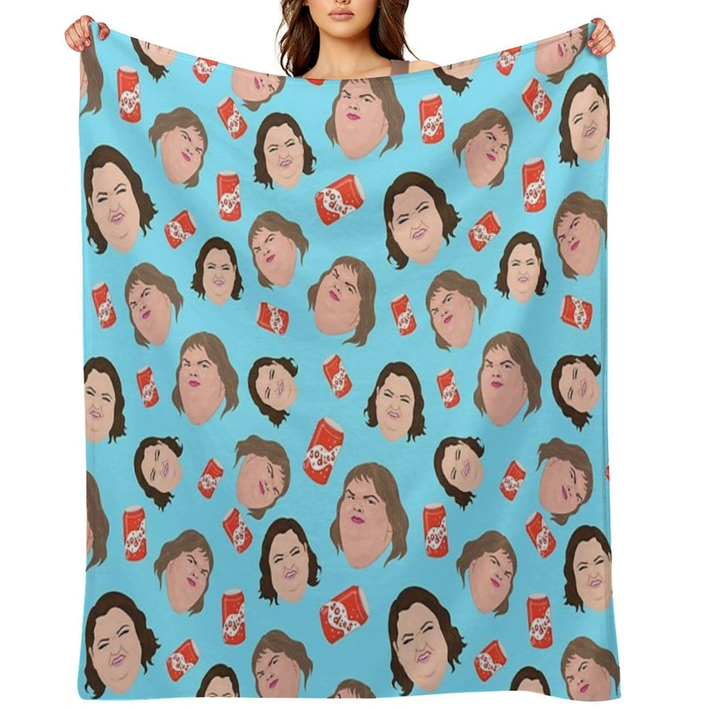 1000lb Sisters - Repeat Print - Sodies - Slaton Sisters - Amy Tammy Quick-dry Throw Blanket