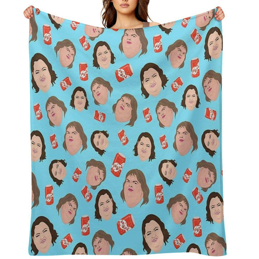 1000lb Sisters - Repeat Print - Sodies - Slaton Sisters - Amy Tammy Quick-dry Throw Blanket
