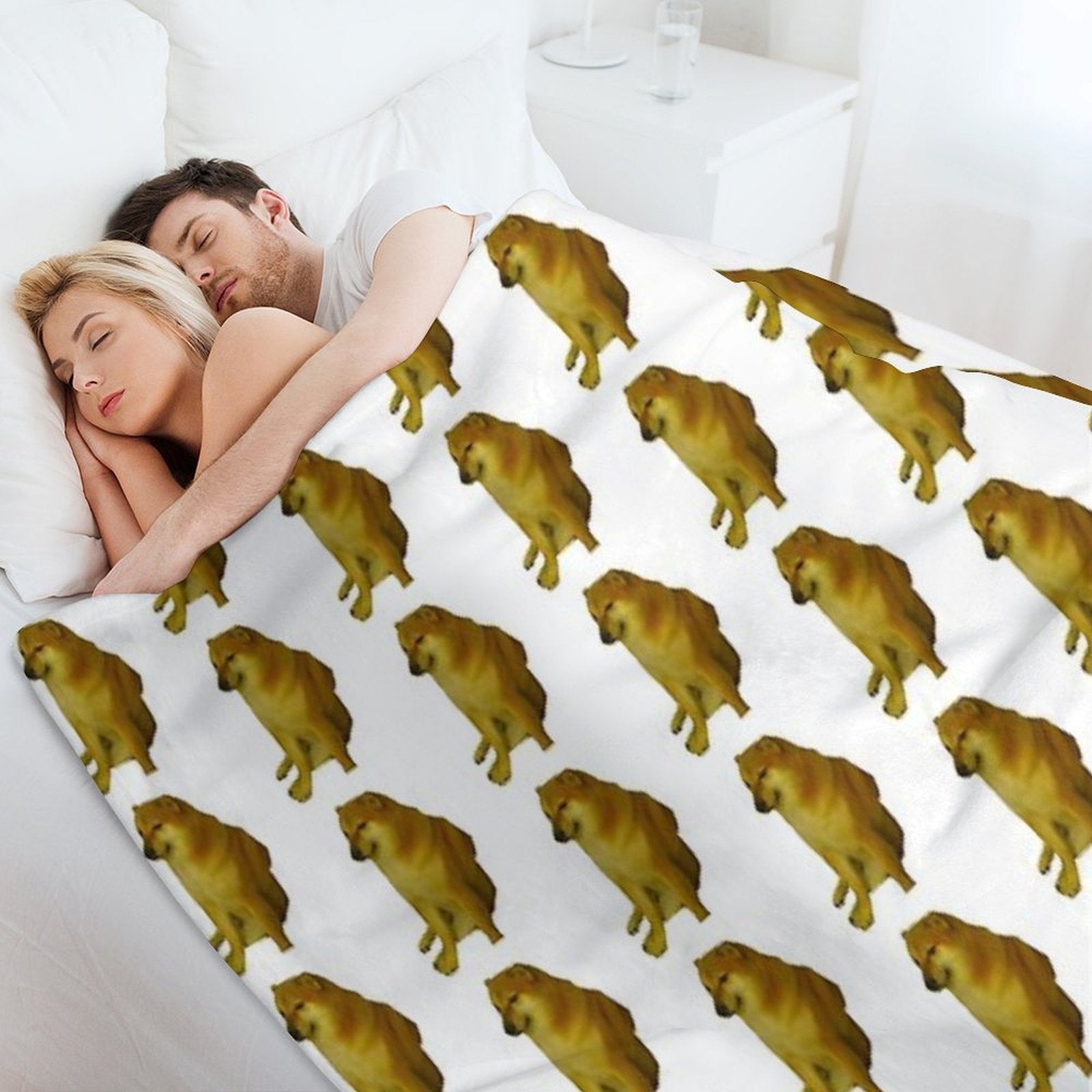 Cheems Comfort Throw Blanket