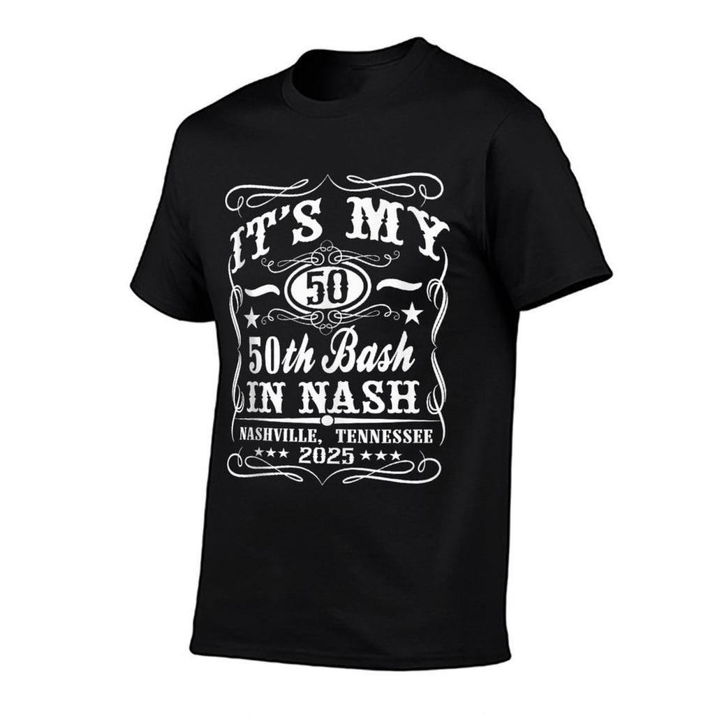 Its My Nashville 50th Birthday 2025 Whiskey Theme  Lightweight T-Shirt