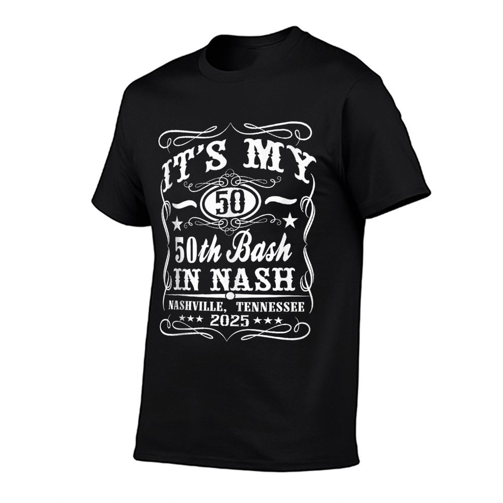 Its My Nashville 50th Birthday 2025 Whiskey Theme  Lightweight T-Shirt