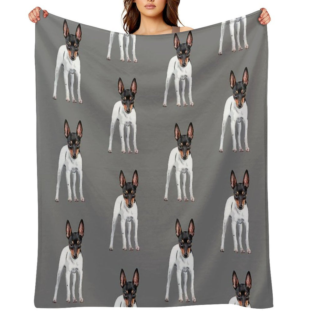 Toy Fox Terrier Versatility Throw Blanket