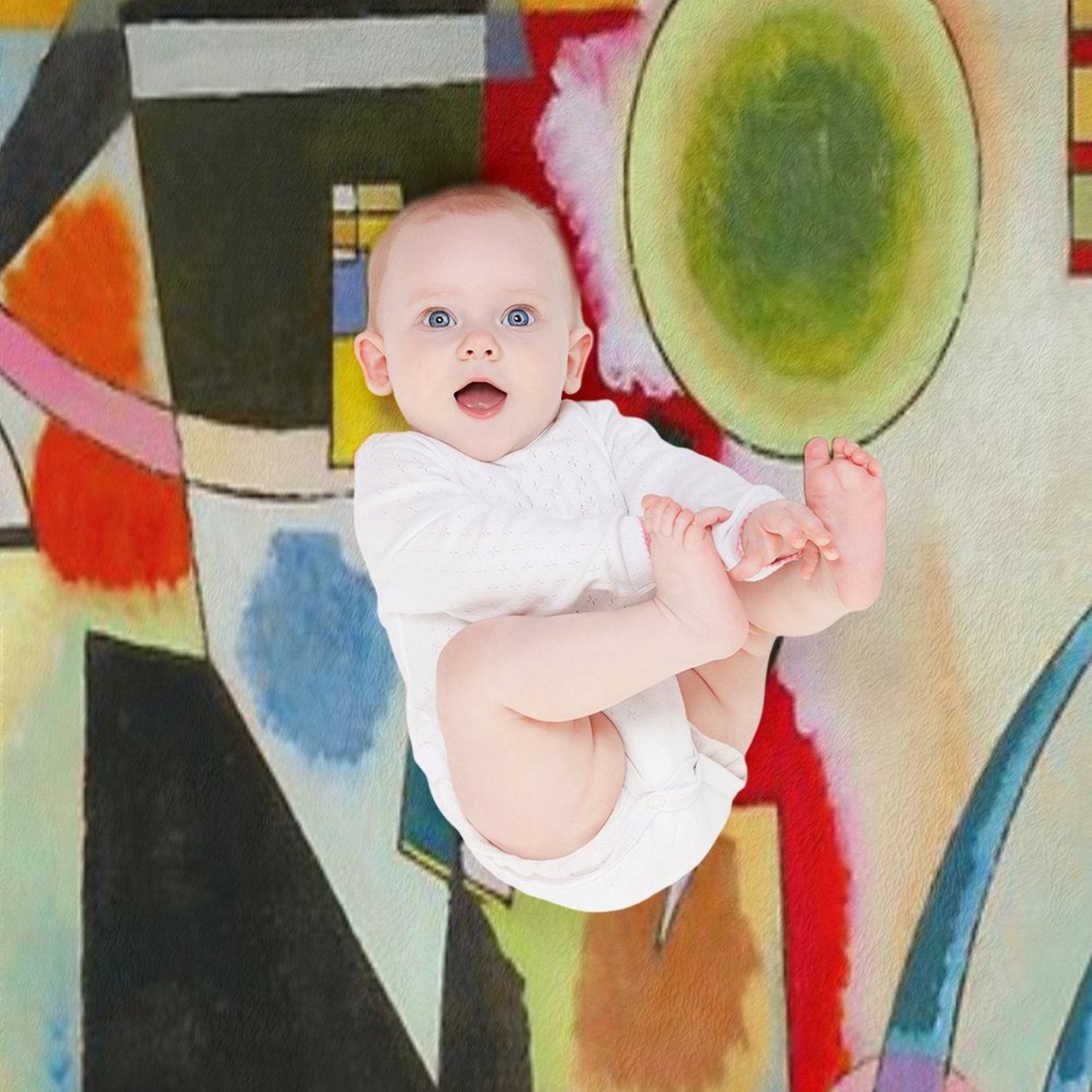 Kandinsky  Swinging Plush Throw Blanket