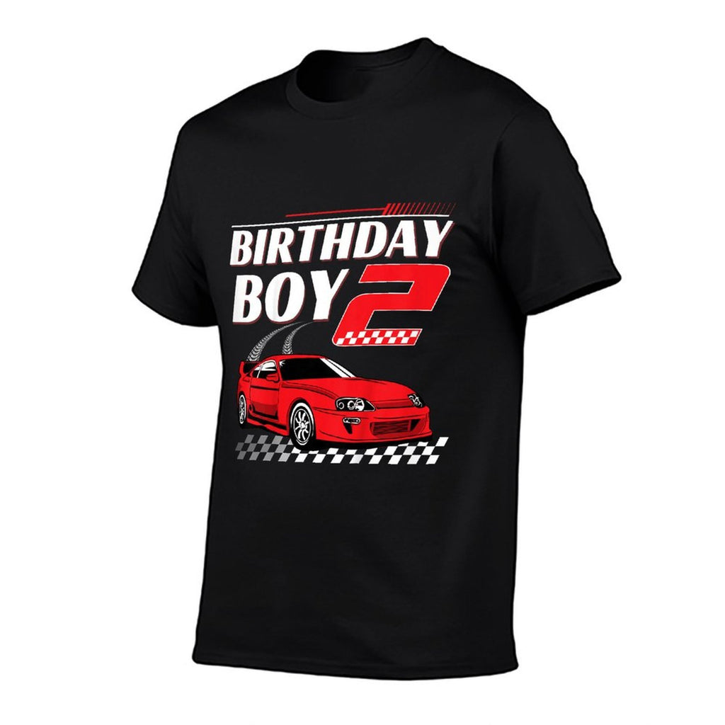 Kids Birthday Boy 2 Years Race Car 2nd Birthday Racing Car  Affordable Price T-Shirt
