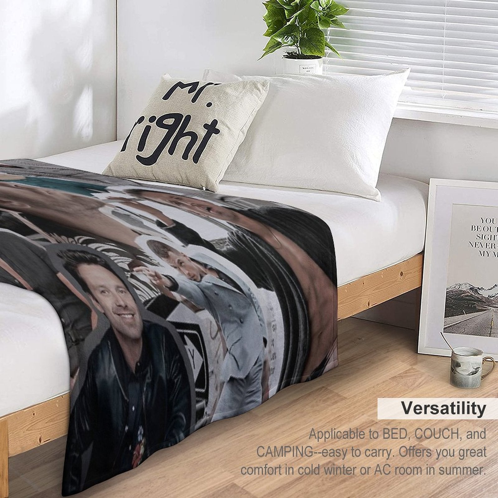 Sebastian Stan Easy Care Throw Blanket