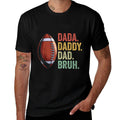 Dada Daddy Dad Bruh Funny Husband Dad Fathers Day Football  Eco-friendly Material T-Shirt