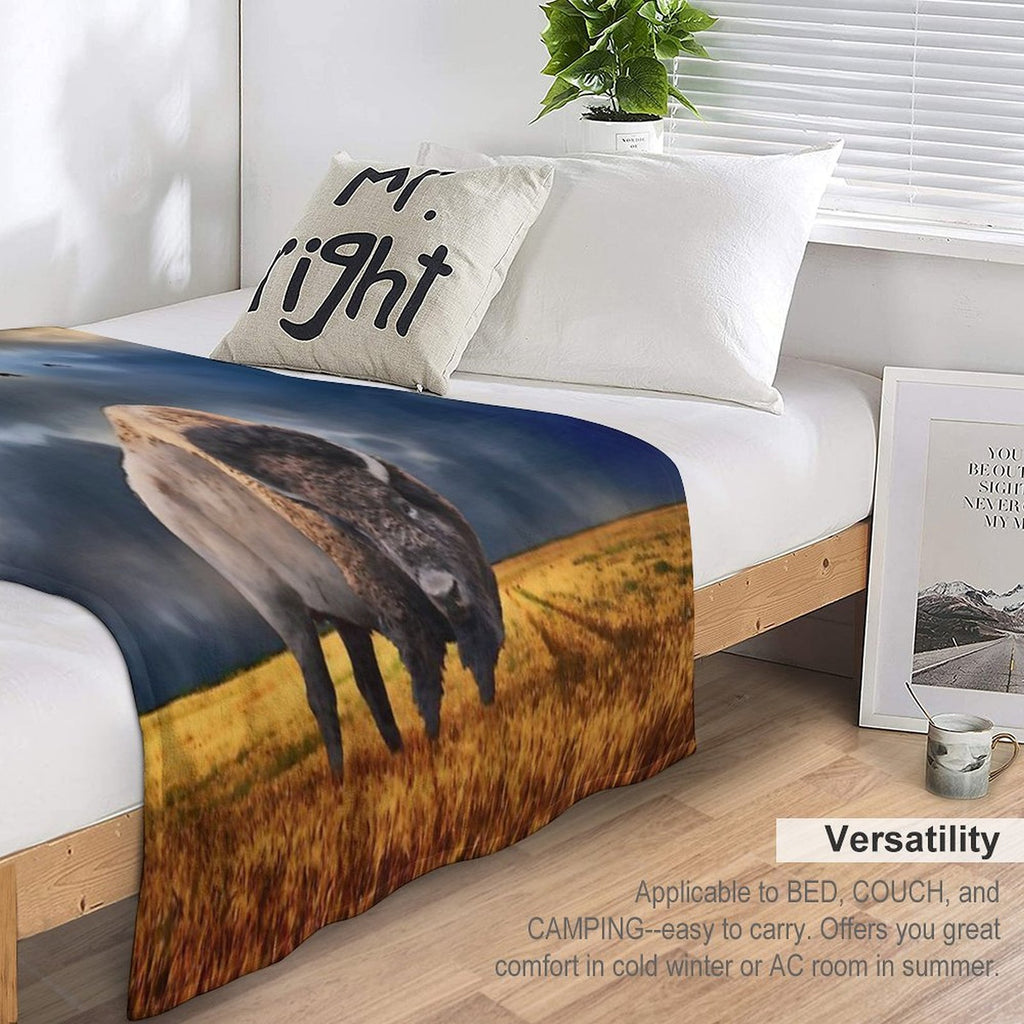Buffalo On The Plains Travel-friendly Throw Blanket