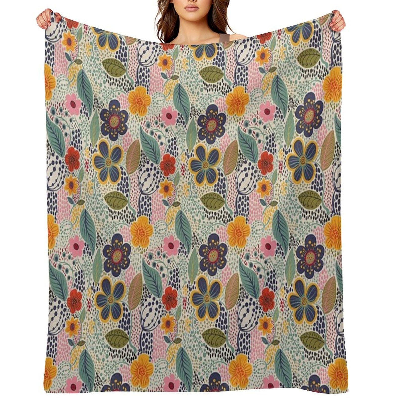 Secret Garden Travel-friendly Throw Blanket