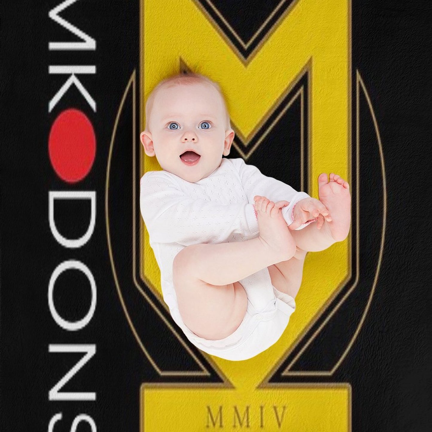 MK Dons FC Plush Throw Blanket