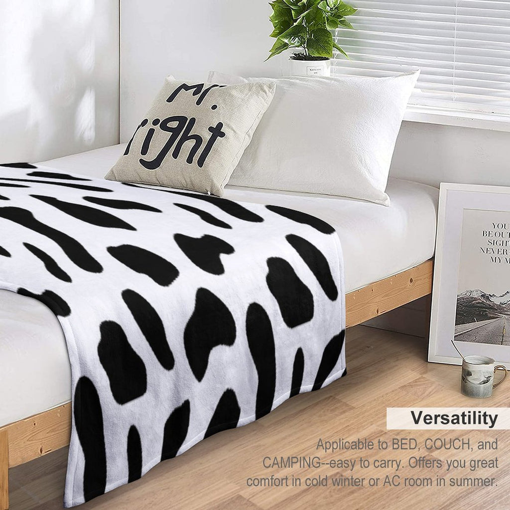 Cow Print Gift-ready Throw Blanket