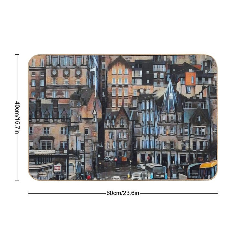Edinburgh Skyline  Absorbent Bath Mat