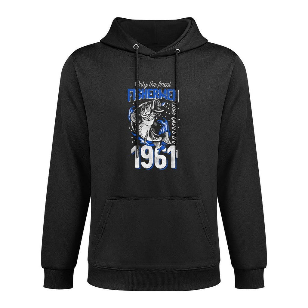 60 Years Old Fishing Fisherman 1961 60th Birthday All-Day Comfort Hoodie