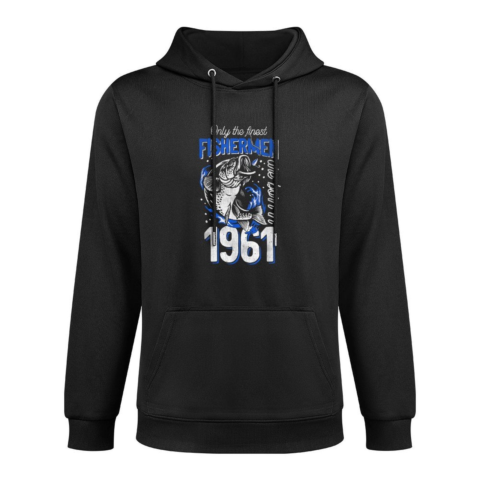 60 Years Old Fishing Fisherman 1961 60th Birthday All-Day Comfort Hoodie