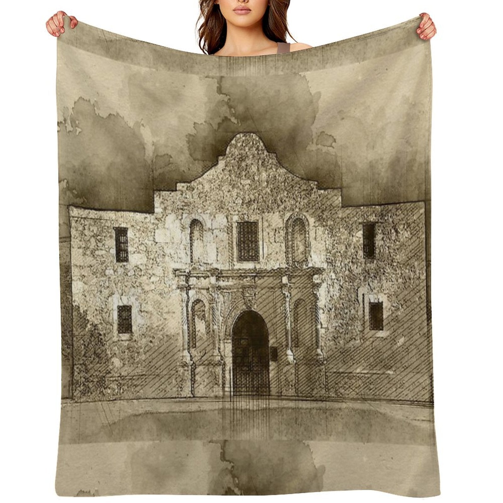 The Alamo Travel-friendly Throw Blanket