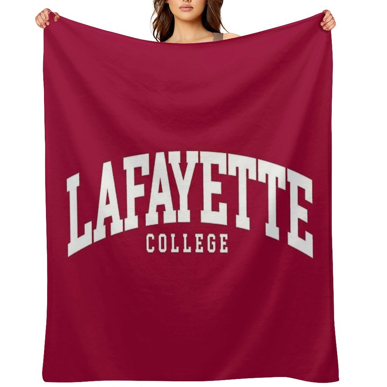 Lafayette - College Font Curved Machine-washable Throw Blanket