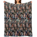 Assorted Adam Driver Collage Anti-pilling Throw Blanket