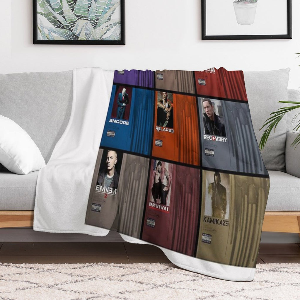 Collage Album Rapper Travel-friendly Throw Blanket