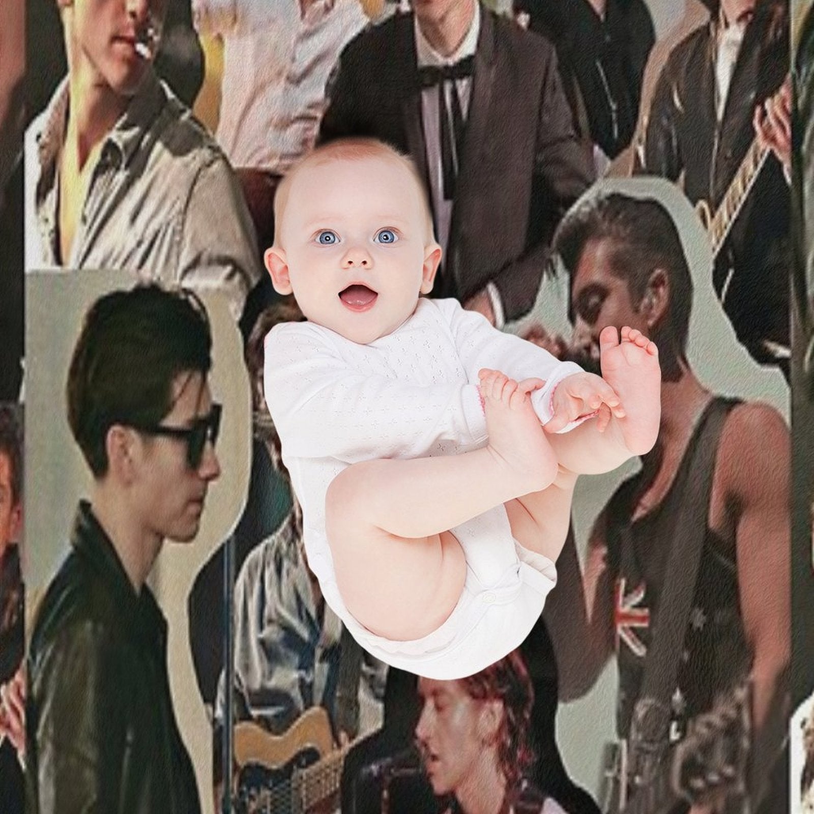 Alex Turner Arctic Monkeys Collage Gift-ready Throw Blanket