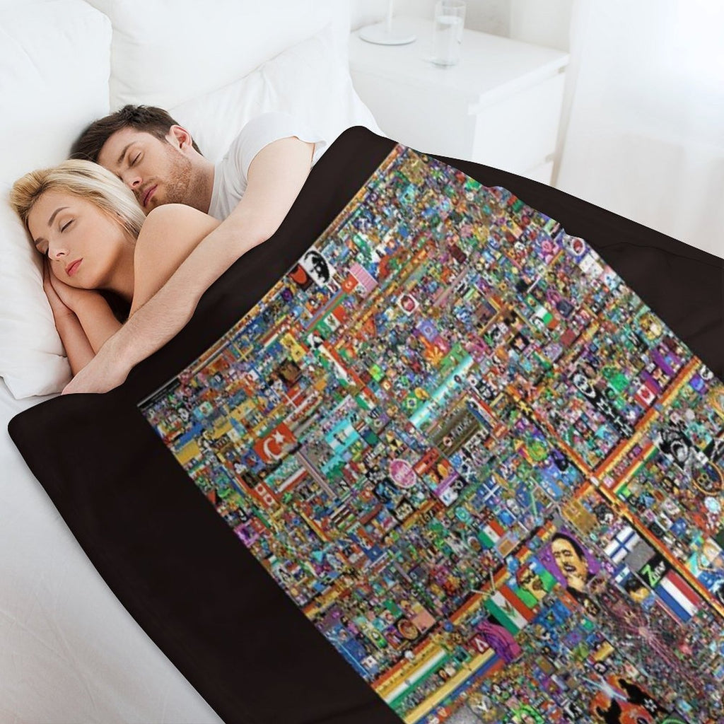 Rplace - Reddit Digital Art - 2022 Classic T-Shirt Sustainable Throw Blanket