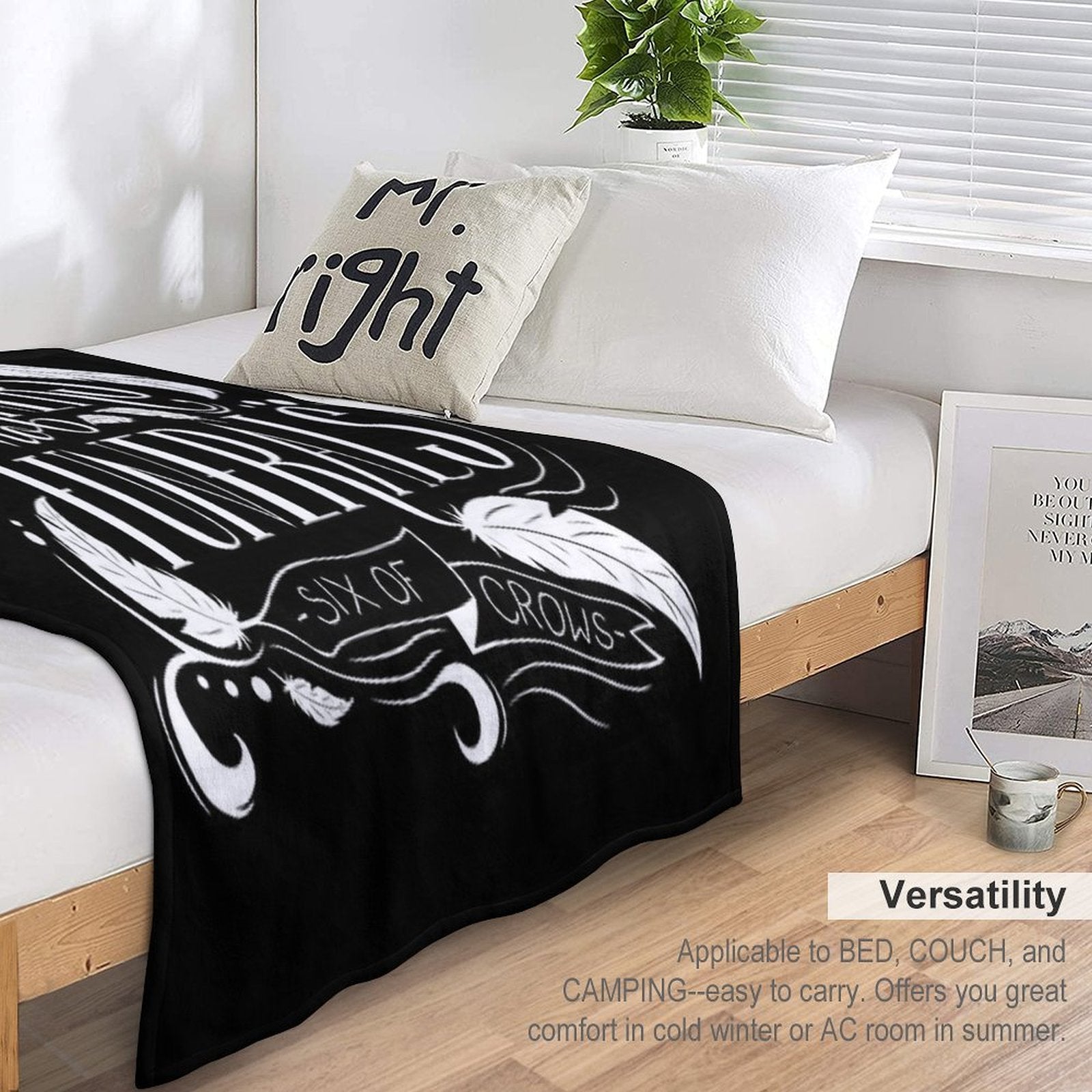No Mourners. No Funerals Typography Comfort Throw Blanket