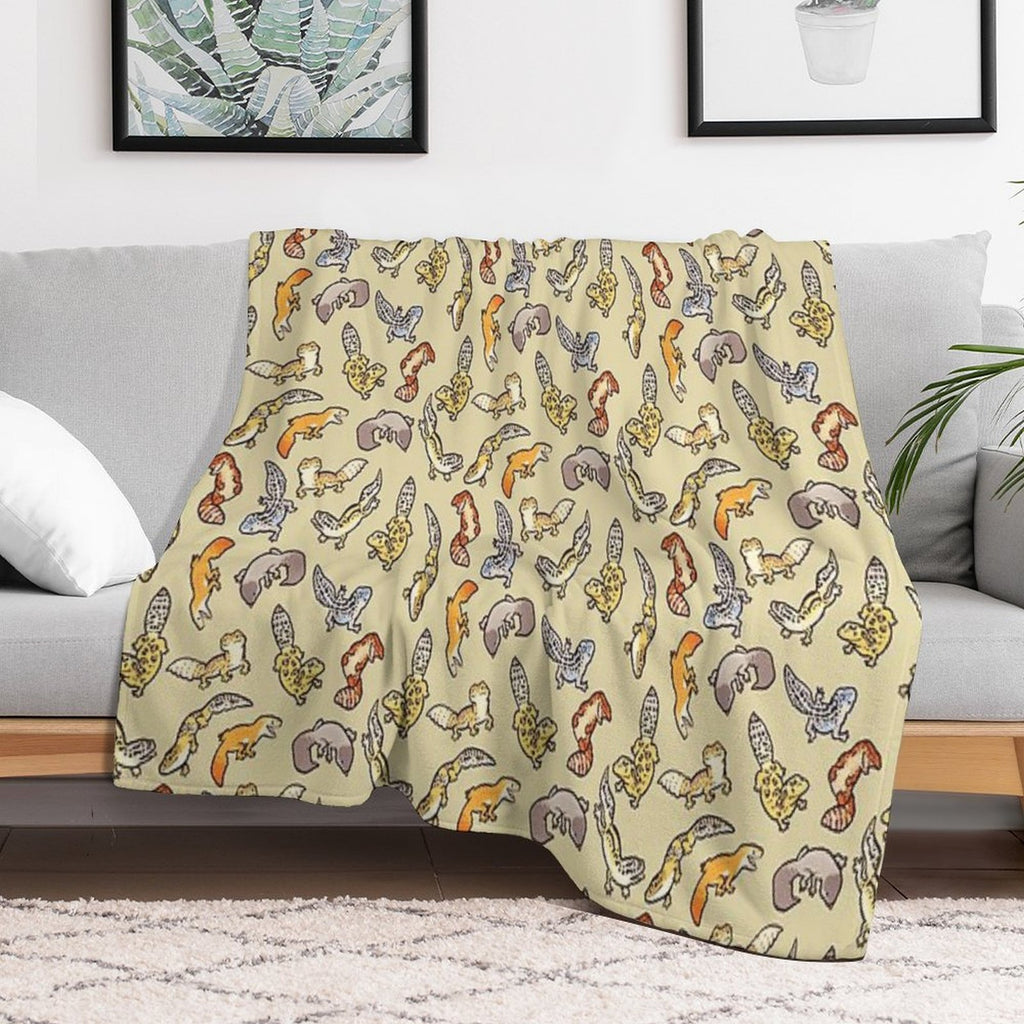 Chub Gecko Babies Compact Throw Blanket