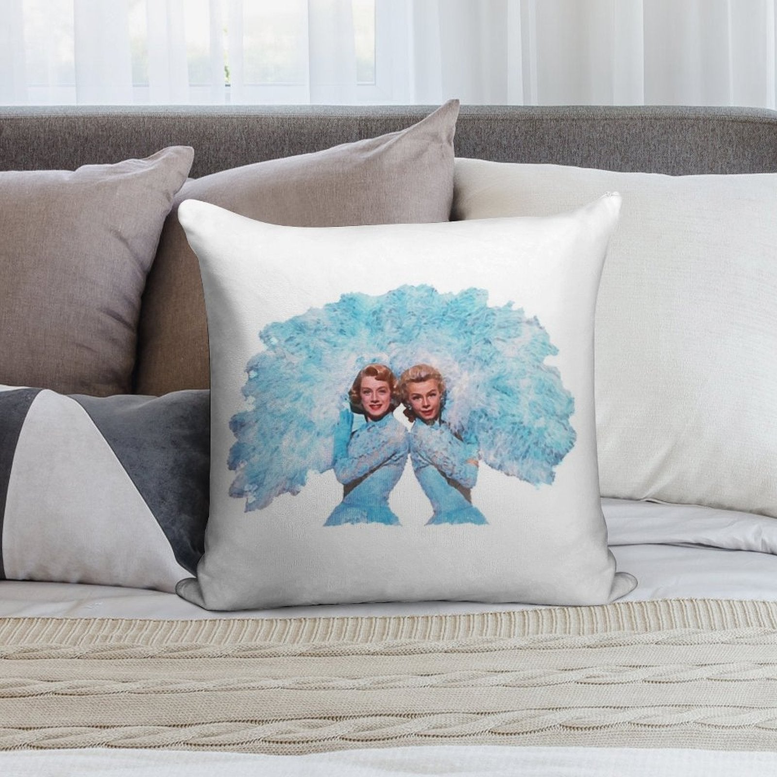 Sisters - Watercolor Soft Gift Ready Throw Pillow