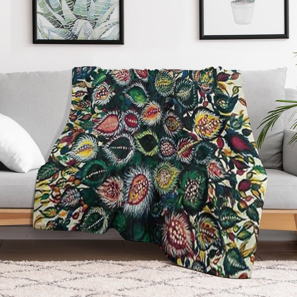 Feuilles - Seraphine Louis - Favourite Artists Collection Plush Throw Blanket