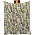Cockatiels Galore Gift-ready Throw Blanket