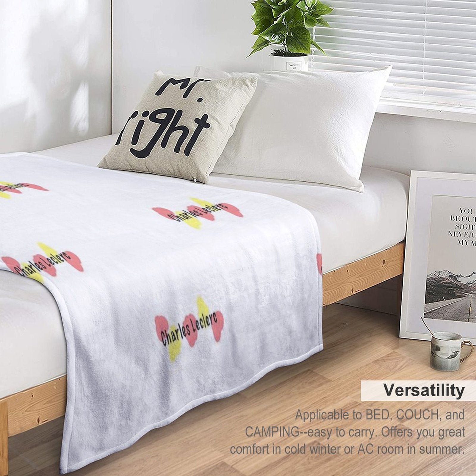 Charles Leclerc - Looks Like Water Colour Easy Care Throw Blanket