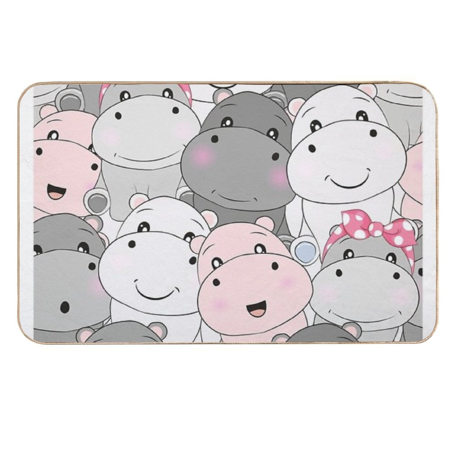 Hippo Baby  Fade-Resistant Bath Mat