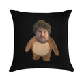 Teddy Reiner Soft Hidden Zipper Throw Pillow