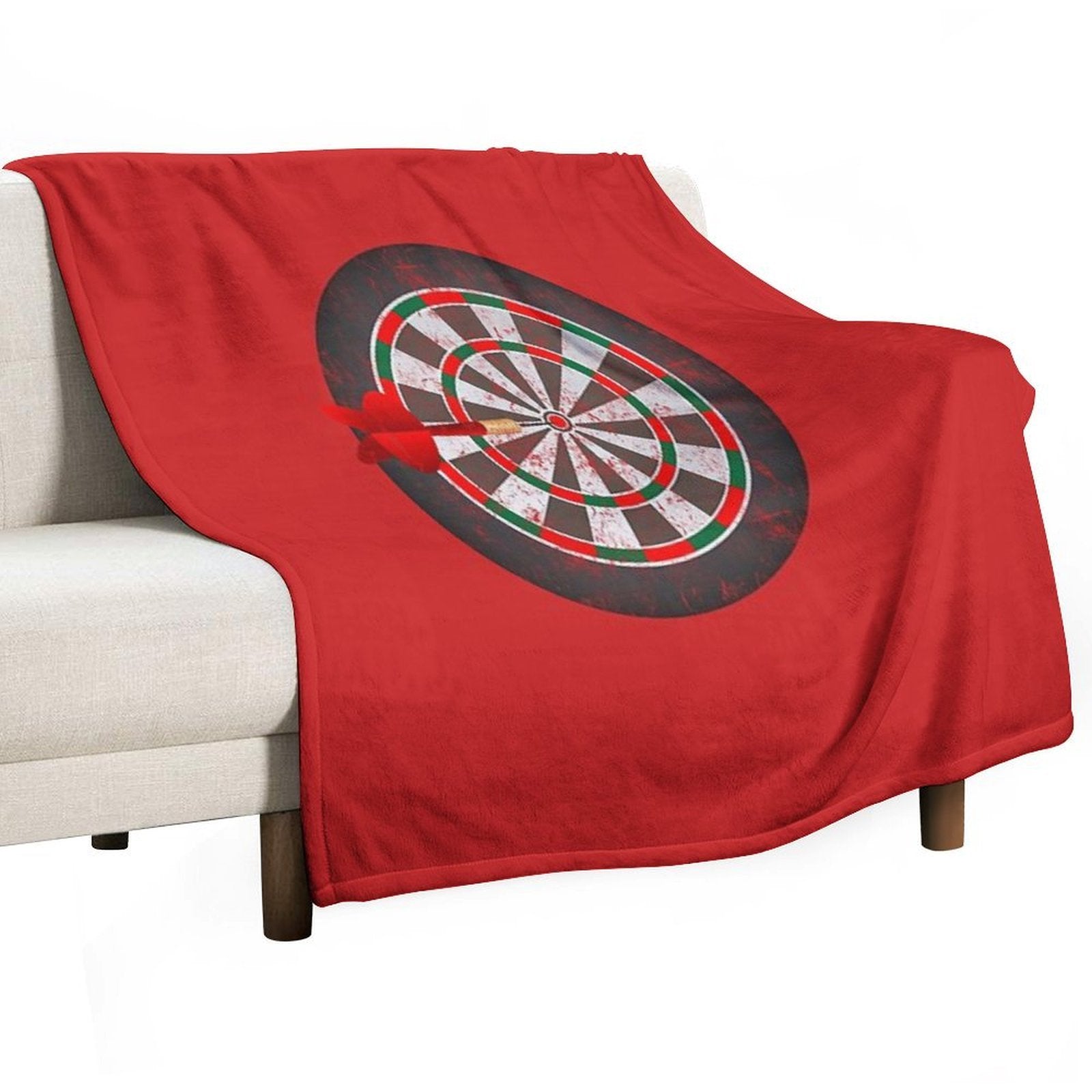 Vintage Darts Dartboard Lightweight Throw Blanket