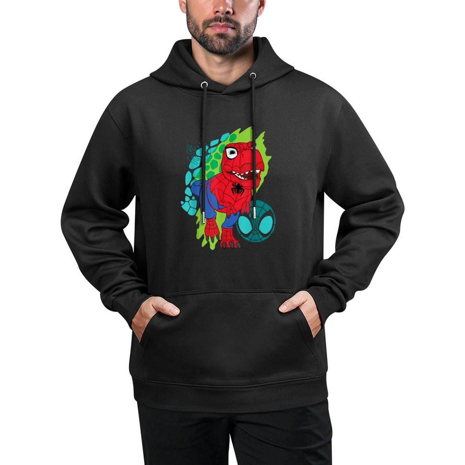 Marvel Spidey And His Amazing Friends Spider-Rex Cute Shot Shape Retention Hoodie