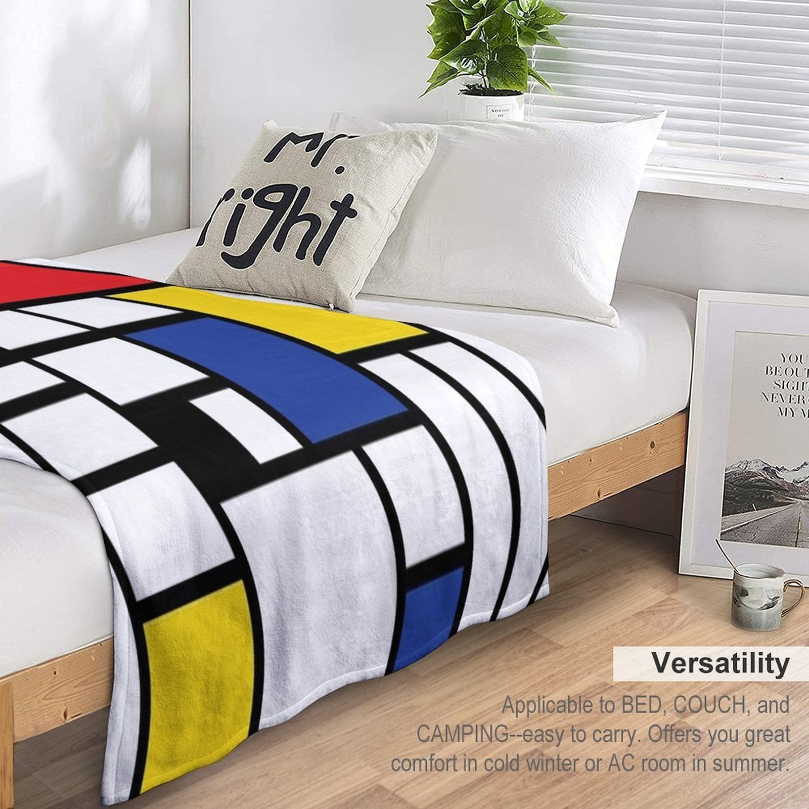De Stijl #1 Quick-dry Throw Blanket