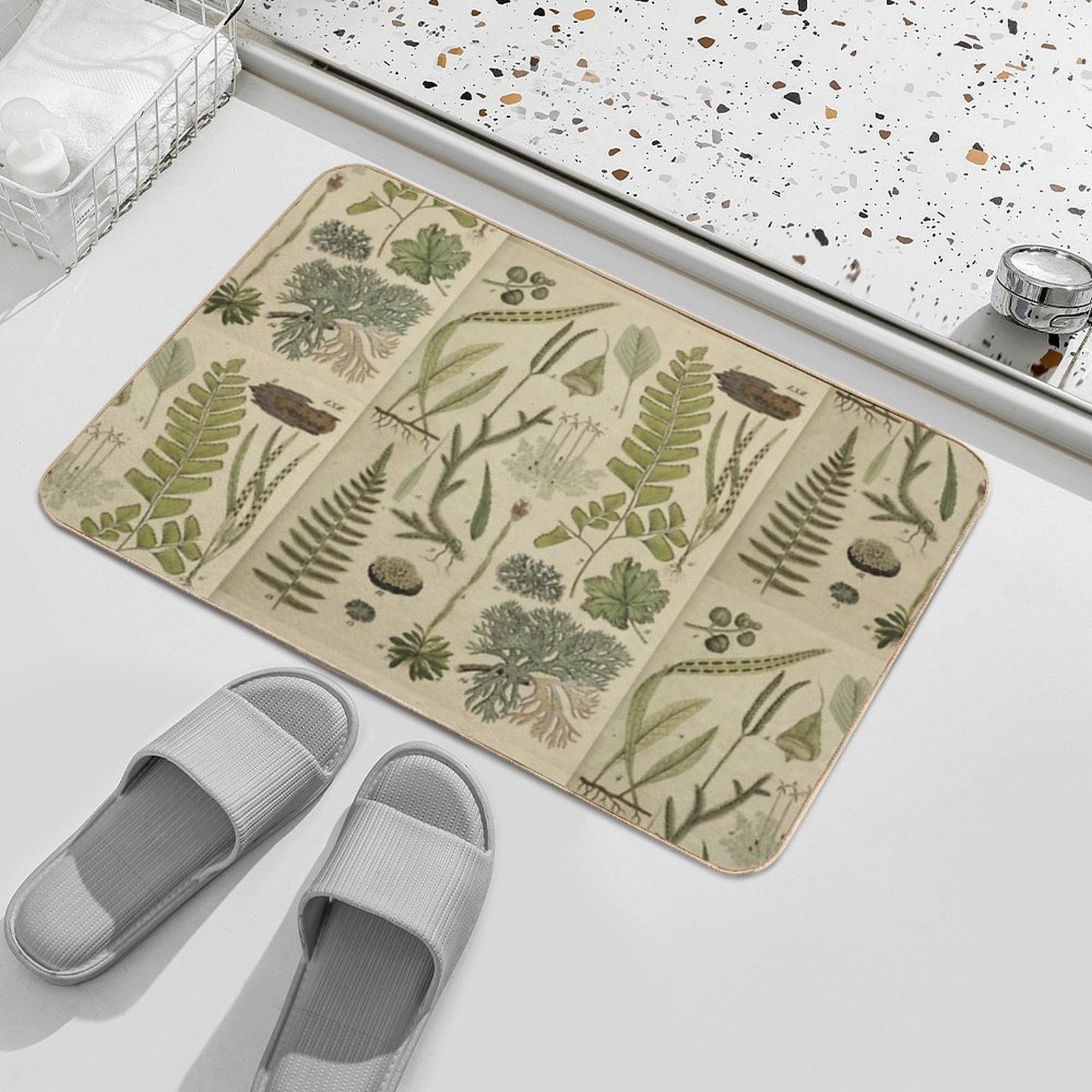 Ferns And Lichen  Stain-Proof Bath Mat