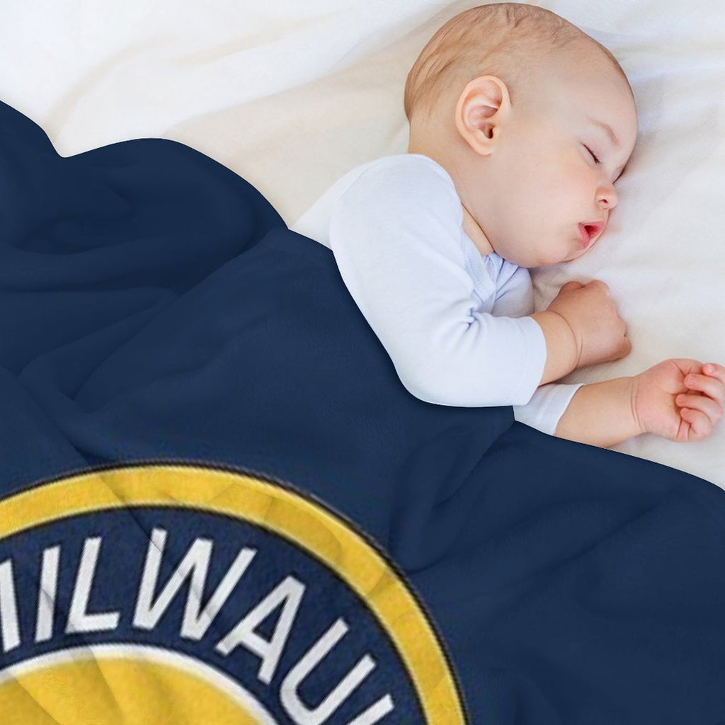 Best of Brwer of Milwaukees Logo Quick-dry Throw Blanket