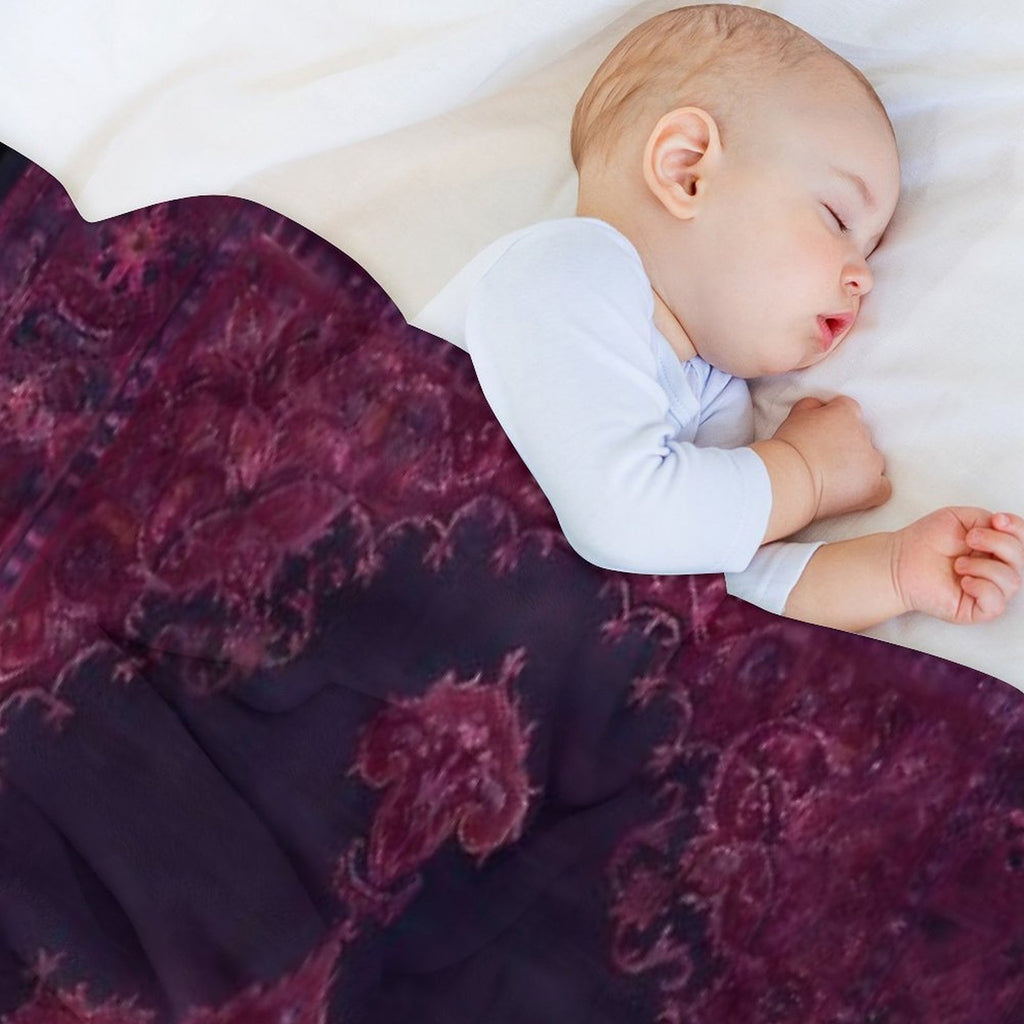 Oriental Rug Comfort Throw Blanket