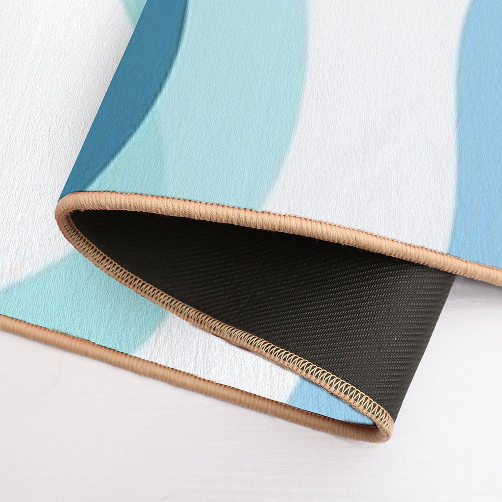 Blue Curve  Non-Slip Bath Mat