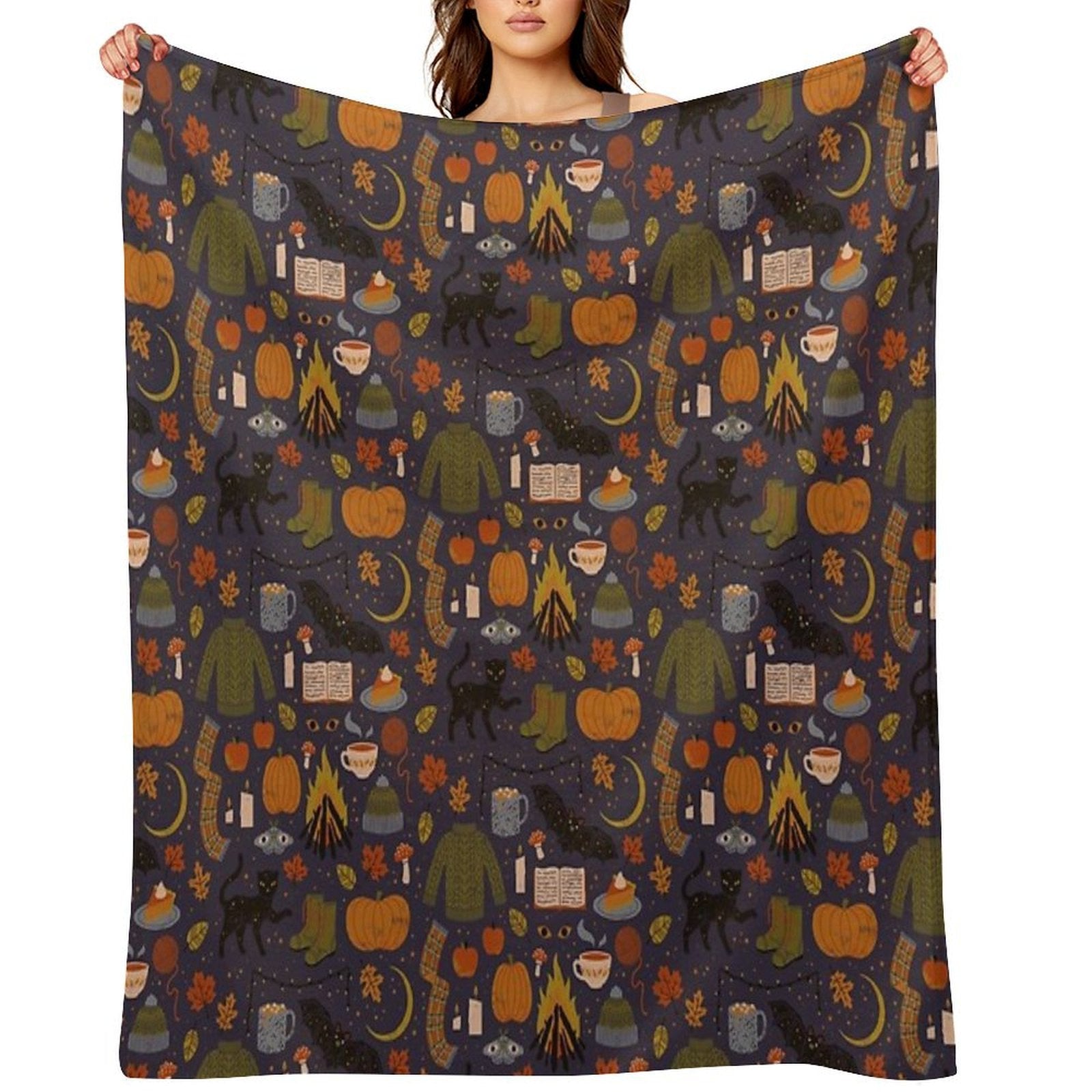 Autumn Nights Comfort Throw Blanket