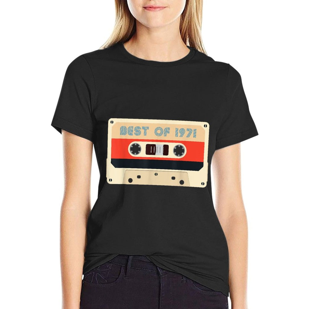 50 Year Old Classic Vintage Best of 1971 50th Birthday  Heathered Texture T-Shirt