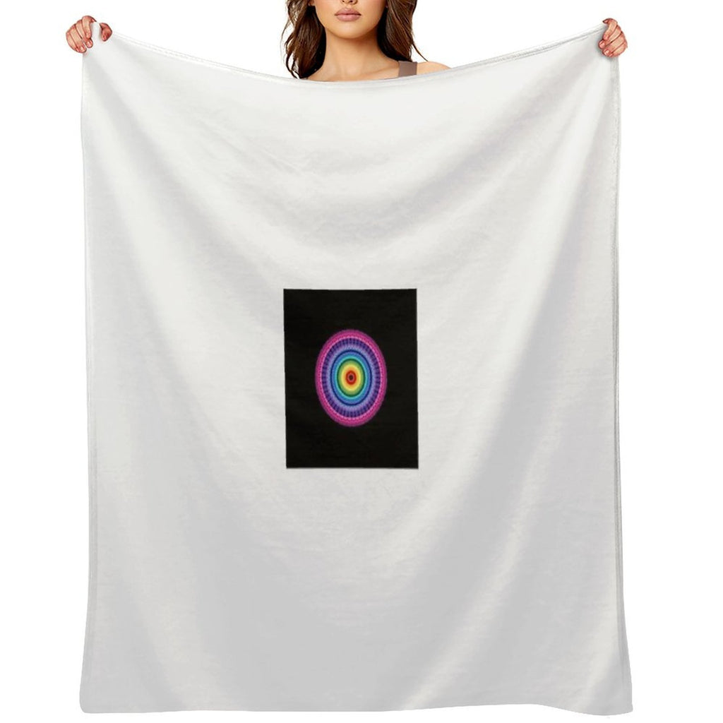 Radiant Spectrum Mandala  Color Harmony Art for Energy, Balance & Expression Multi-functional Throw Blanket