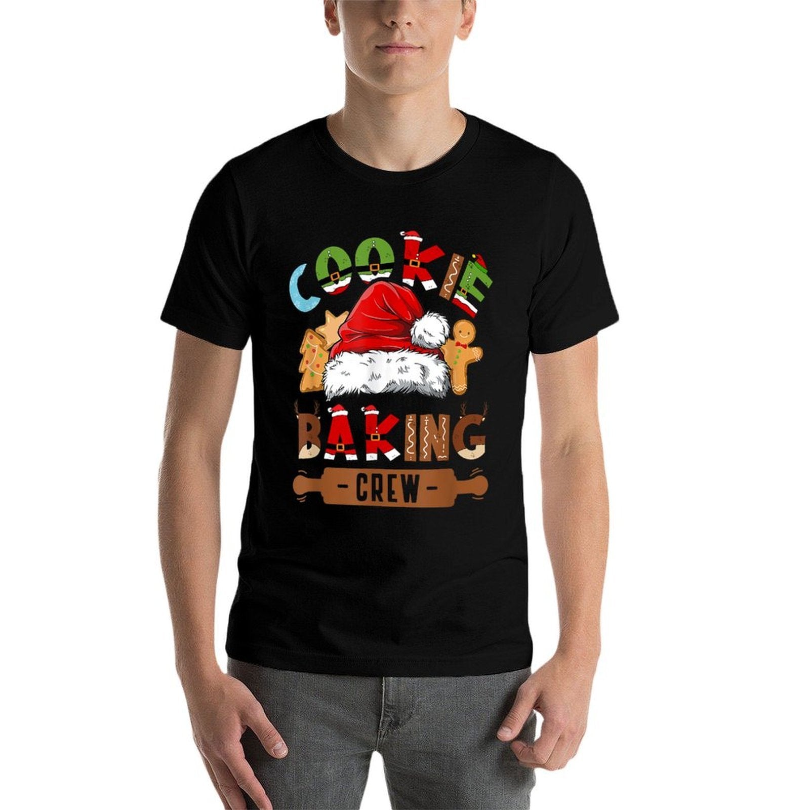 Cookie Baking Crew Pajama Family Christmas Gingerbread Team  Versatile T-Shirt